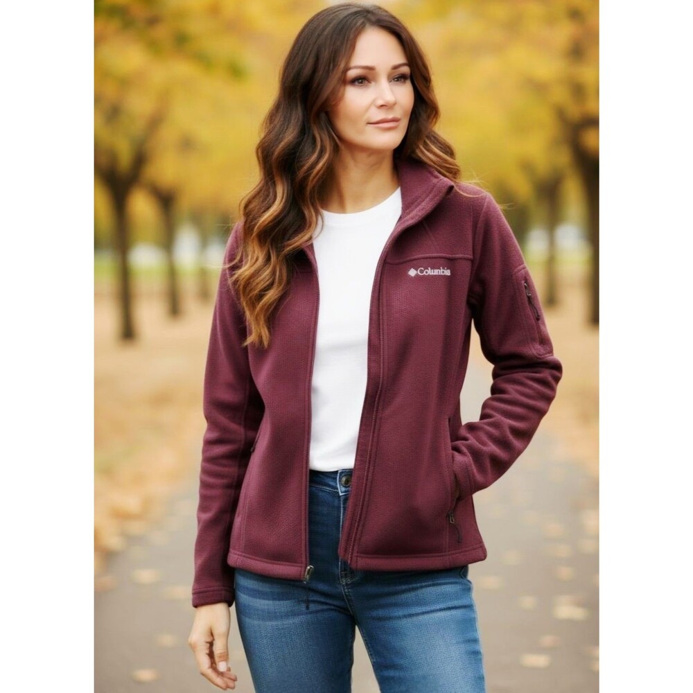 New Columbia Benton Springs Full Zip Classic Fleece Jacket Size SMALL $65